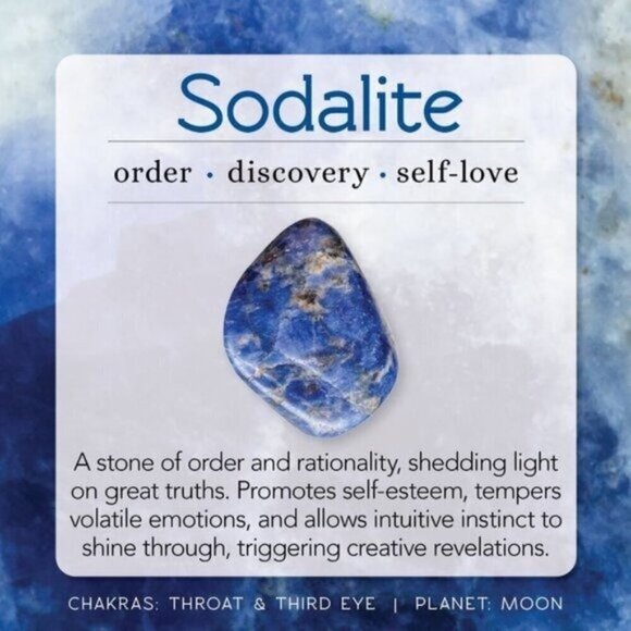 Blue Sodalite Ring - Southwestern Boho Style - Embossed Cigarband Shank Size 8.5 - Picture 9 of 9